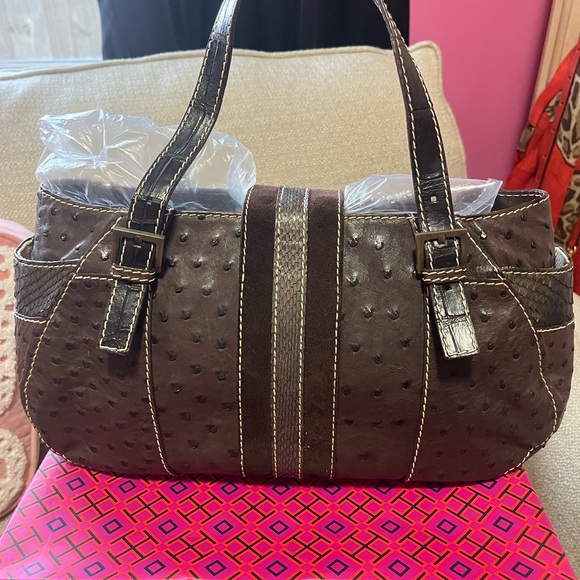 Carolina Herrera bag , Ostrich Bag, excellent condition. - Picture 2 of 12